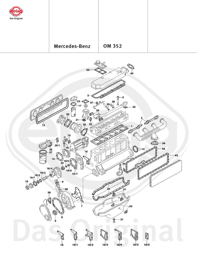 OM 352 Engine Parts and Specs Guide | PDF