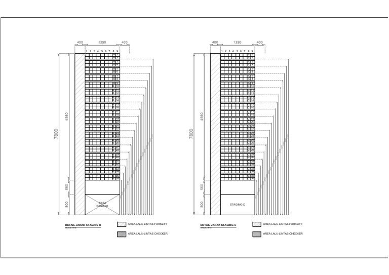 Staging Area Dimensions and Traffic Data | PDF