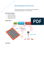 Thermometer Digital Tampil pada LCD Touch screen