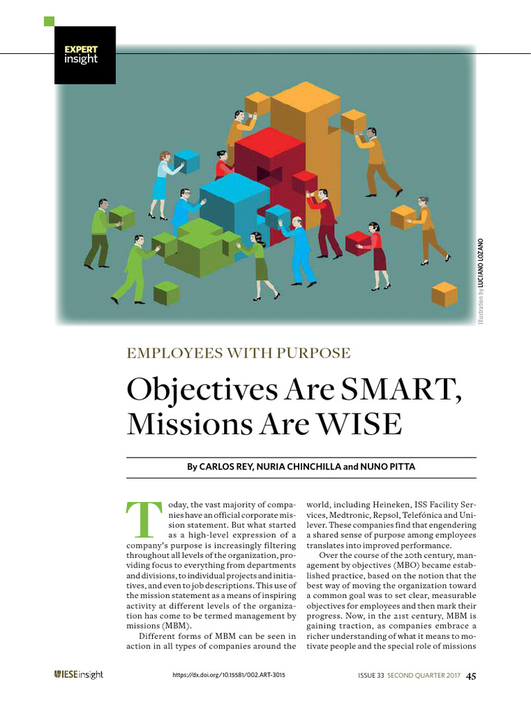 SMART Objectives vs. WISE Missions PDF Motivation Motivational(02)