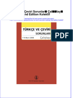 PDF of Turkce Ve Ceviri Sorunlari Calistayi 2Nd Edition Kolektif Full Chapter Ebook