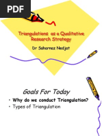 Triangulations As A Qualitative Research Strategy