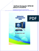 PDF of Pengantar Aplikasi Komputer Spss M Jainuri S PD M PD Full Chapter Ebook