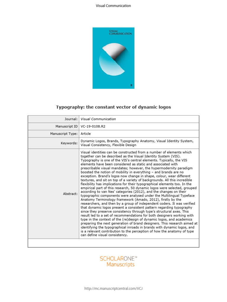 Typography in Dynamic Logos Analysis | PDF | Typography | Brand