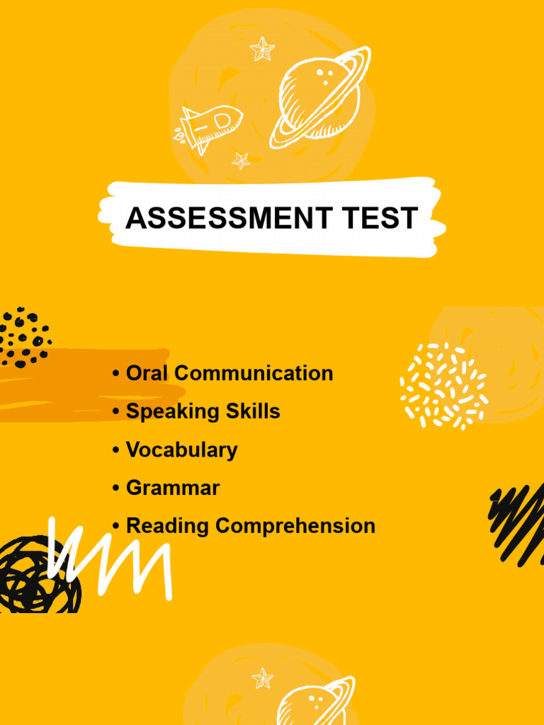 Comprehensive Oral and Written Skills Assessment | PDF | Language Arts ...