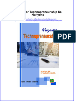 PDF of Pengantar Technopreneurship DR Hariyono Full Chapter Ebook