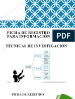 Ficha de Registro Para Información