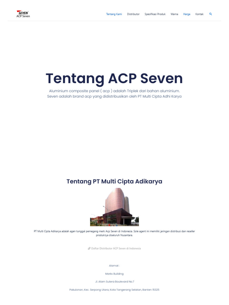 About - ACP Seven | PDF