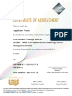 Exemplar ISO 20000-1