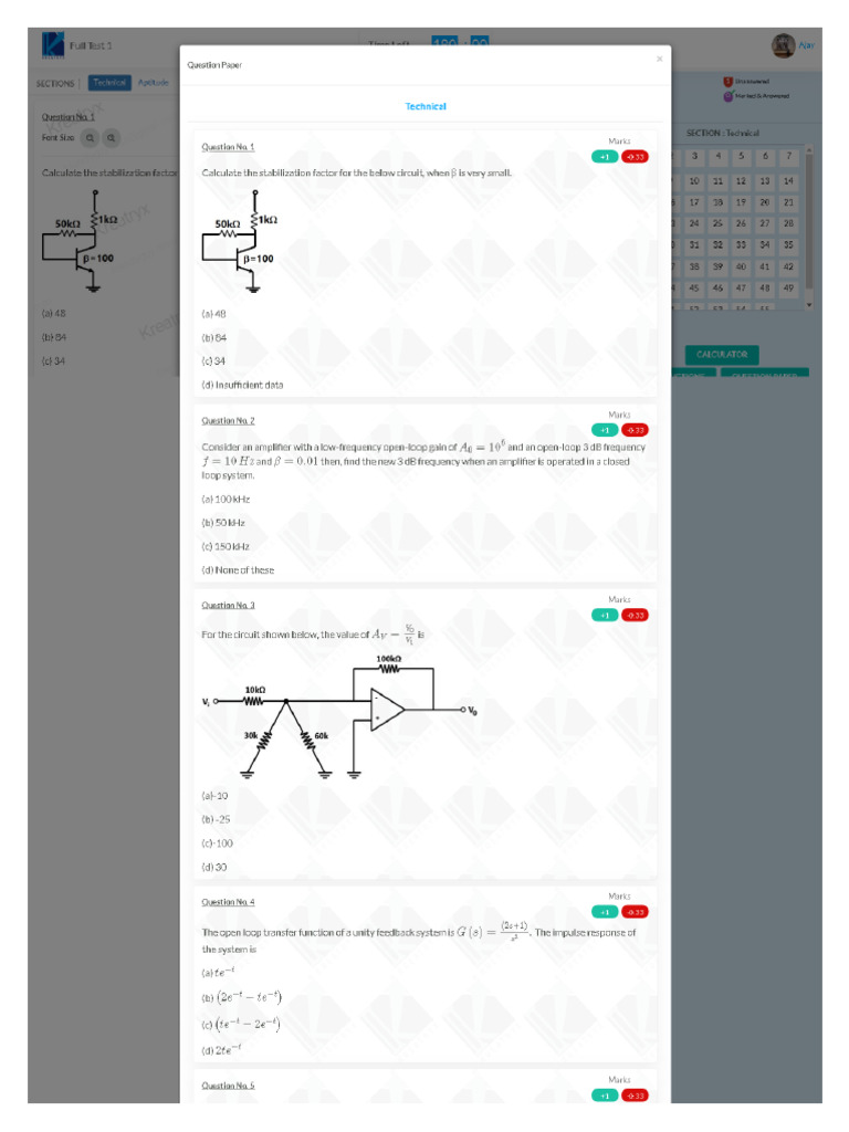 Full Test 1 | PDF