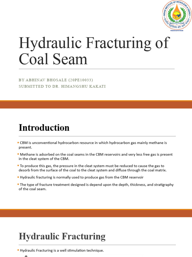 Hydraulic Fracturing for Coal Seam Gas | PDF | Petroleum Reservoir ...