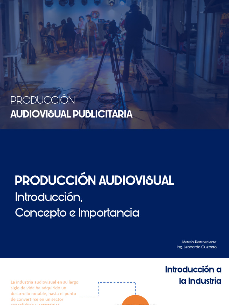 Produccion Audiovisual Unidad No 1-2 | PDF | Las artes