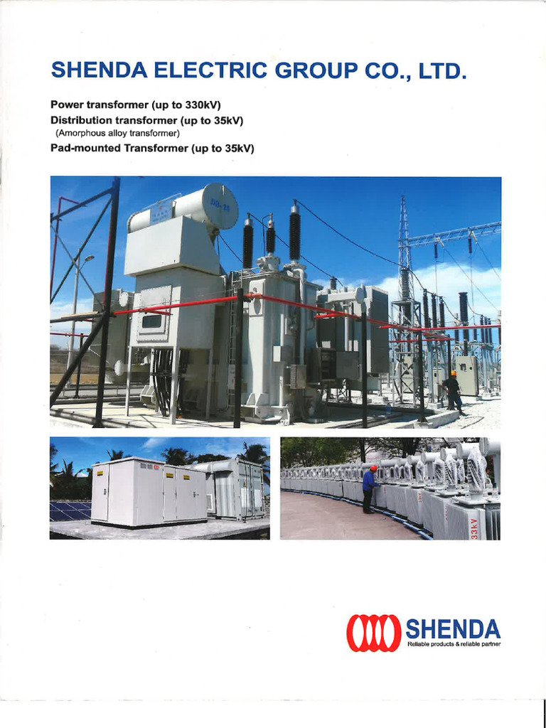 Shenda Oil Transformer Catalog - 240105 - 171125 | PDF
