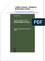Download pdf of Oratores Attici Tomus 1 Antiphon Andocides Lysias full chapter ebook 