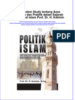 PDF of Politik Islam Study Tentang Azas Pemikiran Dan Praktik Dalam Sejarah Politik Umat Islam Prof DR H Katimin Full Chapter Ebook