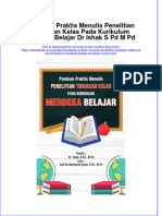 Download pdf of Panduan Praktis Menulis Penelitian Tindakan Kelas Pada Kurikulum Merdeka Belajar Dr Ishak S Pd M Pd full chapter ebook 