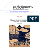 Full Download Naissance Et Affirmation Du Japon Moderne 1392 1709 Nouvelle Clio 1St Edition Nathalie Kouame Online Full Chapter PDF