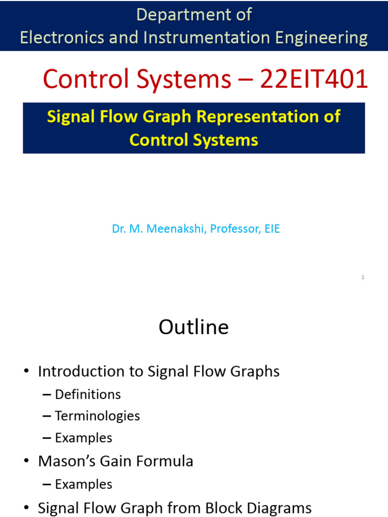 Signal Flow Graphs in Control Systems | PDF | Algorithms | Combinatorics