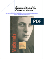 PDF of Praeinanciam Pasaulyje Praeisiu Poezija Is Prozos Ir Straipsniu 2Nd Edition Macernis Vytautas Full Chapter Ebook