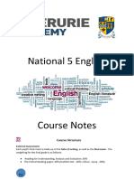 National 5 English Course Notes Booklet