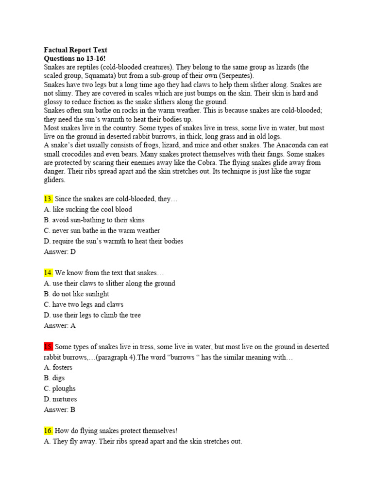 Contoh Factual Report Text B.ing | PDF