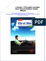 PDF of Vite Et Bien Niveau 1 CD Audio Corriges 2eme Edition French Edition Claire Miquel Full Chapter Ebook