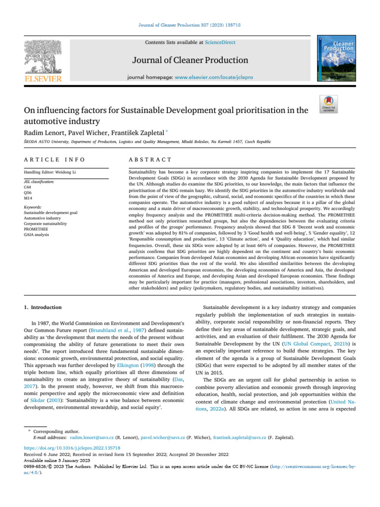 Sdg Automotive | PDF | Sustainability | Corporate Social Responsibility