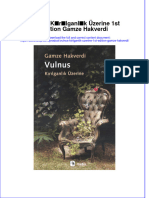 PDF of Vulnus Kirilganlik Uzerine 1St Edition Gamze Hakverdi Full Chapter Ebook