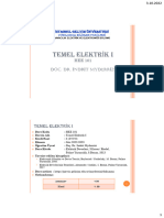 Temel Elektrik I: Hee 101 Doç. Dr. İndrit Myderrizi