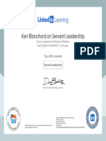 CertificateOfCompletion - Ken Blanchard On Servant Leadership