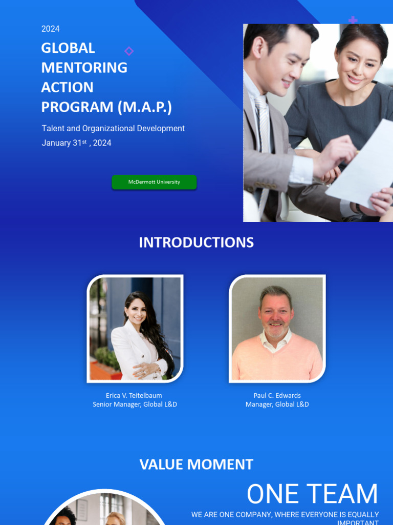 McDermott Global Mentoring Action Program | PDF | Mentorship | Employee ...