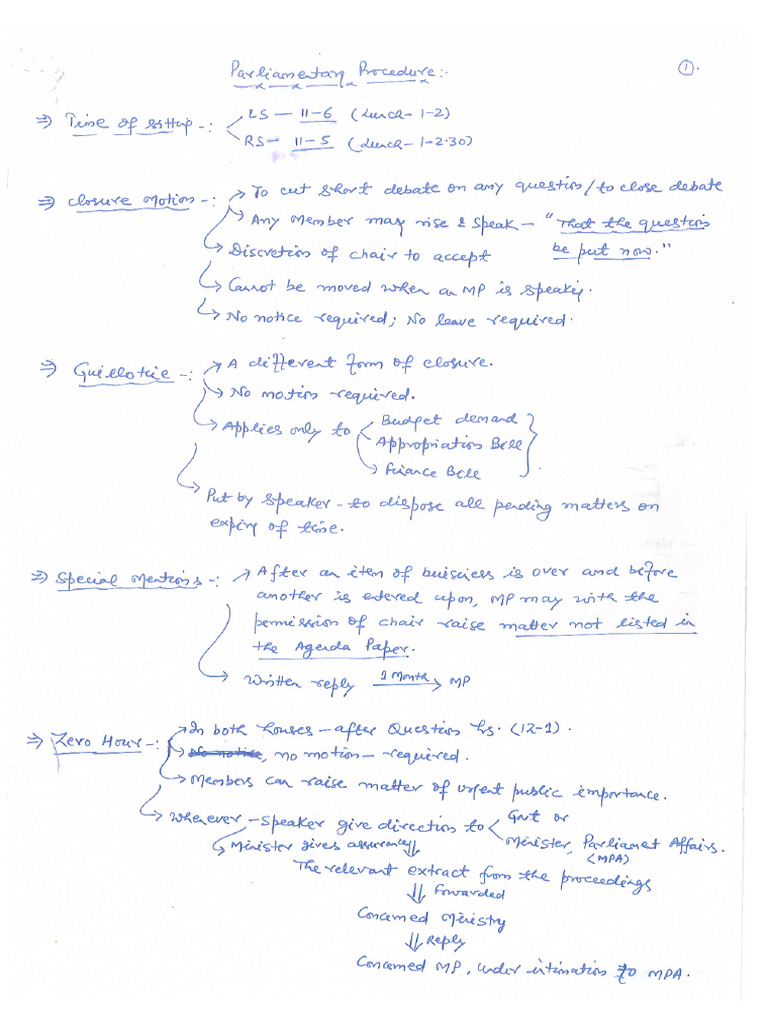 Parliamentary Procedure | PDF