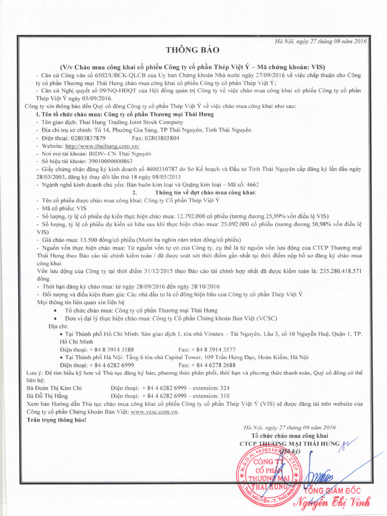Tender Offer | PDF