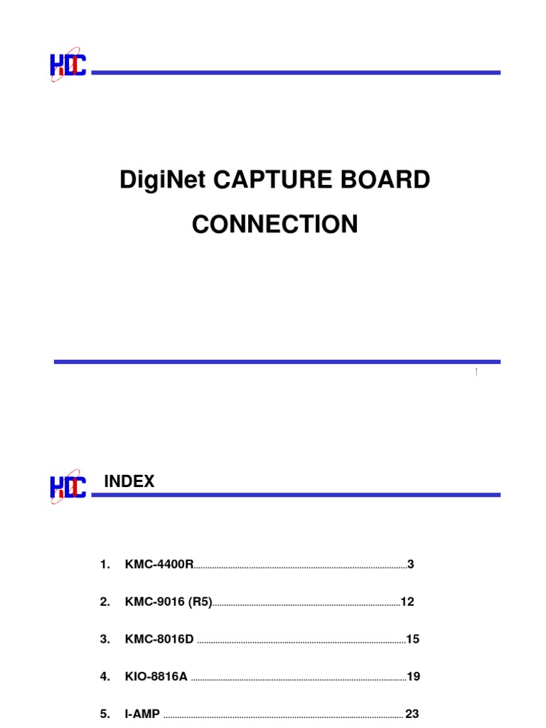 Capture Board Connection (Eng) | PDF | Video | Media Technology