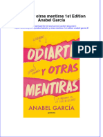 full download Odiarte Y Otras Mentiras 1St Edition Anabel Garcia 2 online full chapter pdf 