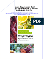 Download pdf of Pengeringan Sayuran Dan Buah Buahan Ir Ida Agustini Saidi M P Fitria Eka Wulandari S Si M Pd full chapter ebook 