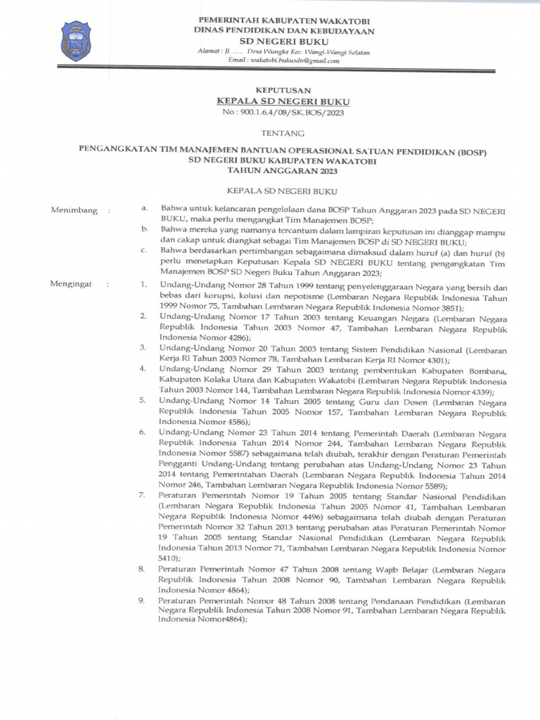 4 SK Tim Bos 2023 | PDF