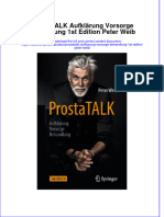 Download pdf of Prostatalk Aufklarung Vorsorge Behandlung 1St Edition Peter Weib full chapter ebook 