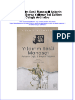 PDF of Yildirim Sesli Manasci Askerin Oglu Ve Beyaz Yagmur 1St Edition Cengiz Aytmatov Full Chapter Ebook