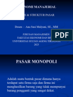 Struktur Pasar (Pasar Monopoli)