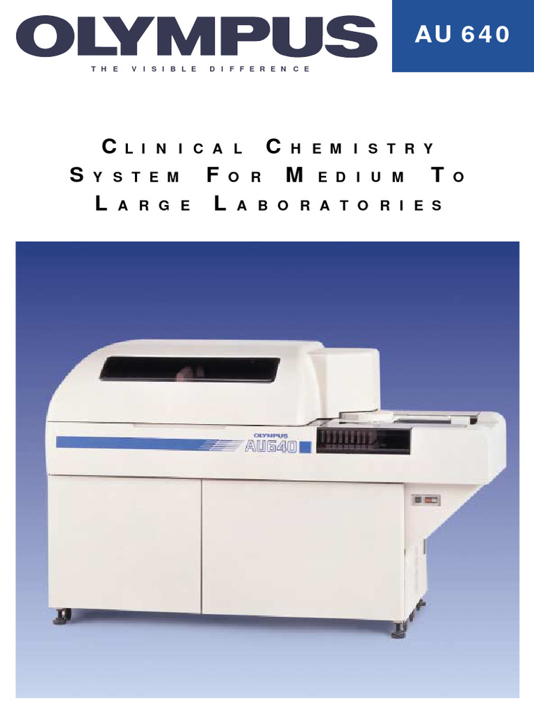 Olympus Au 640 | PDF | Immunoassay