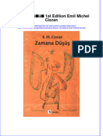 PDF of Zamana Dusus 1St Edition Emil Michel Cioran Full Chapter Ebook