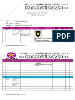 Kelas Atas - Contoh Kisi-Kisi Pas