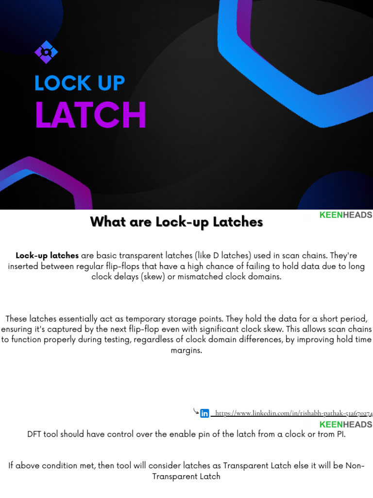 LockUp Latch Download Free PDF Electrical Engineering Digital
