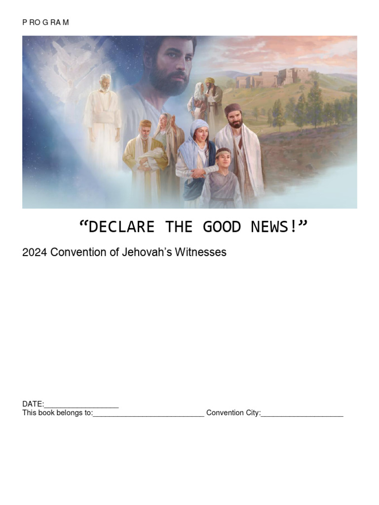 2024 Declare The Good News Convention Notebook Download Free PDF