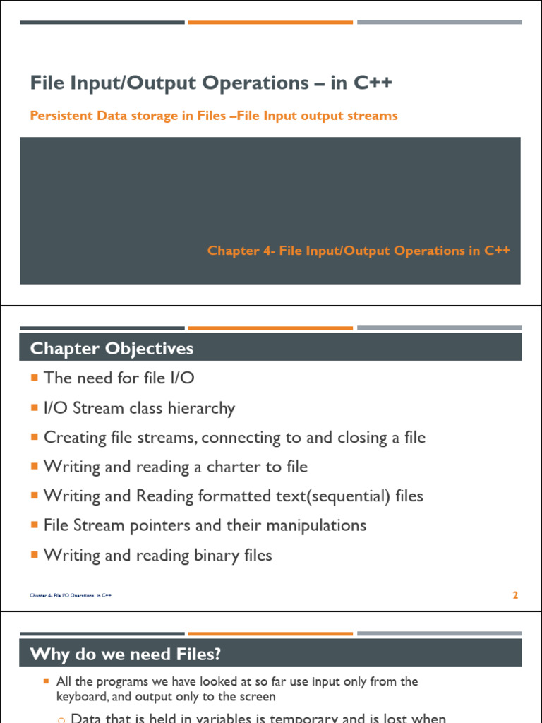 Chapter-4-File Input-Output in CPP | PDF | Pointer (Computer ...
