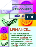 Budget & Finance (Ie31)Ba