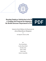 Boosting Employee Satisfaction in The BPO Industry A Training and Program Development Approach On The Healthcare Insurance Department in EXL Services Inc.