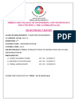 Shreeyash College of Engineering and Technology (Polytechnic), Chh. Sambhajinagar Micro-Project Report