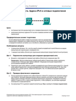 3.4.4.3 Lab - IPv4 Addresses and Network Communications